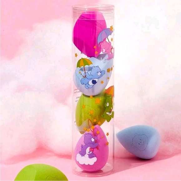Care Bears 4pc Makeup Sponge Set, Care Bears Makeup Sponges, Rainbow Makeup - Picture 3 of 11